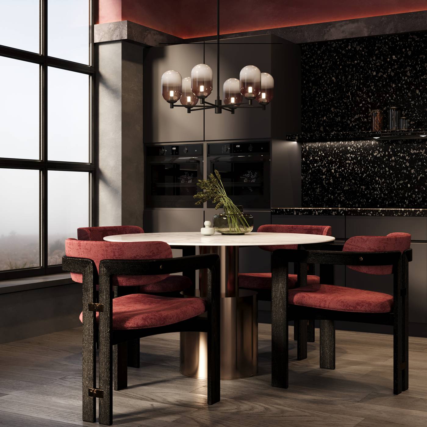 FR1011PL-06B Люстра на штанге Freya Tesse FR1011PL-06B