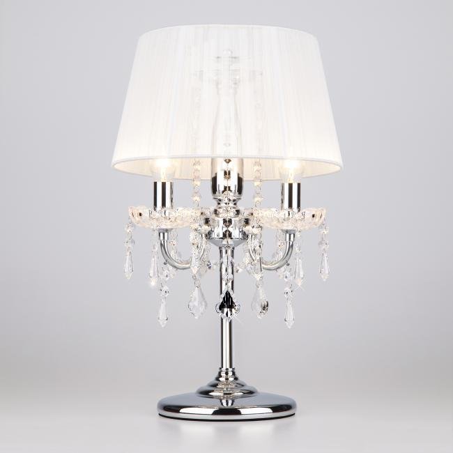 Настольная лампа Eurosvet Allata 2045/3T хром/белый настольная лампа