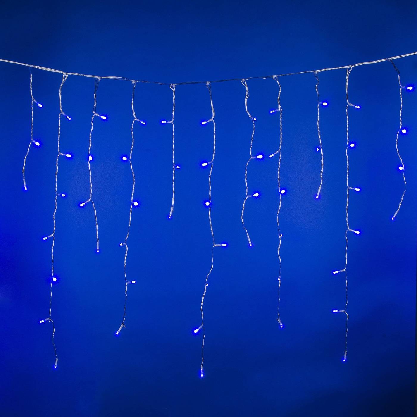 Бахрома светодиодная со статическим свечением, 6м Uniel ULD-B6007-200/STK BLUE IP44