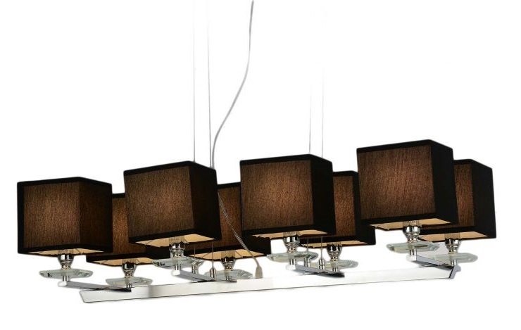 LDP 1248-8 BK Подвесная люстра Lumina Deco LDP 1248-8 BK