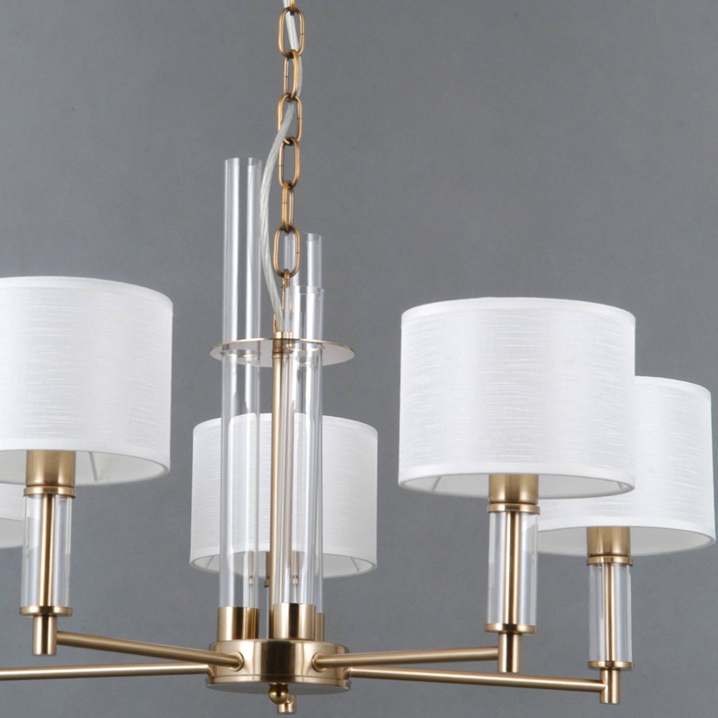 IL0755-5PSQ-25 BRASS GENOA Подвесная люстра ILLUMICO IL0755-5PSQ-25 BRASS GENOA
