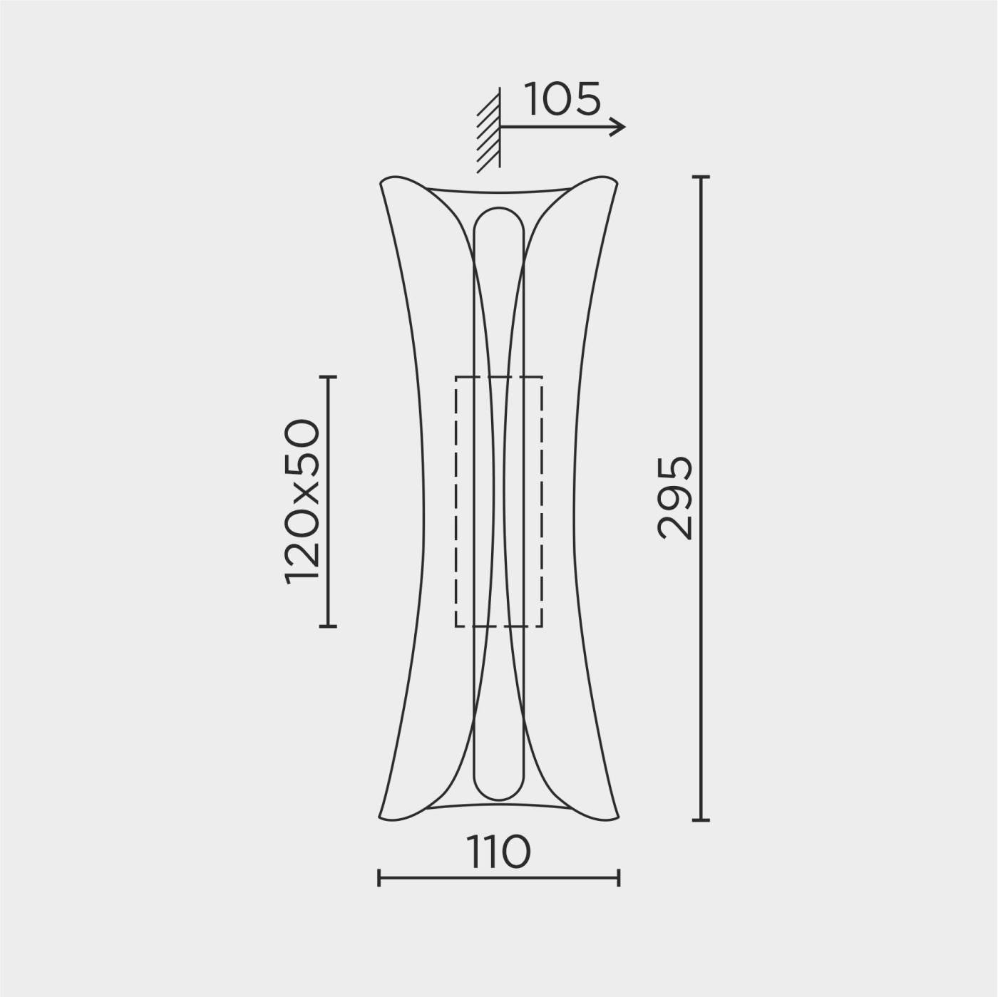 Настенный светильник L LED4U L6327-01 GD