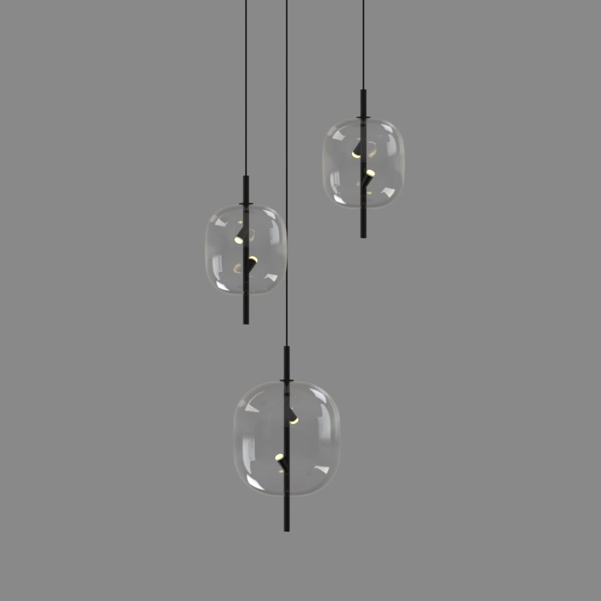 10018P/1 black/clear Светильник подвесной Delight Collection 10018P 10018P/1 black/clear