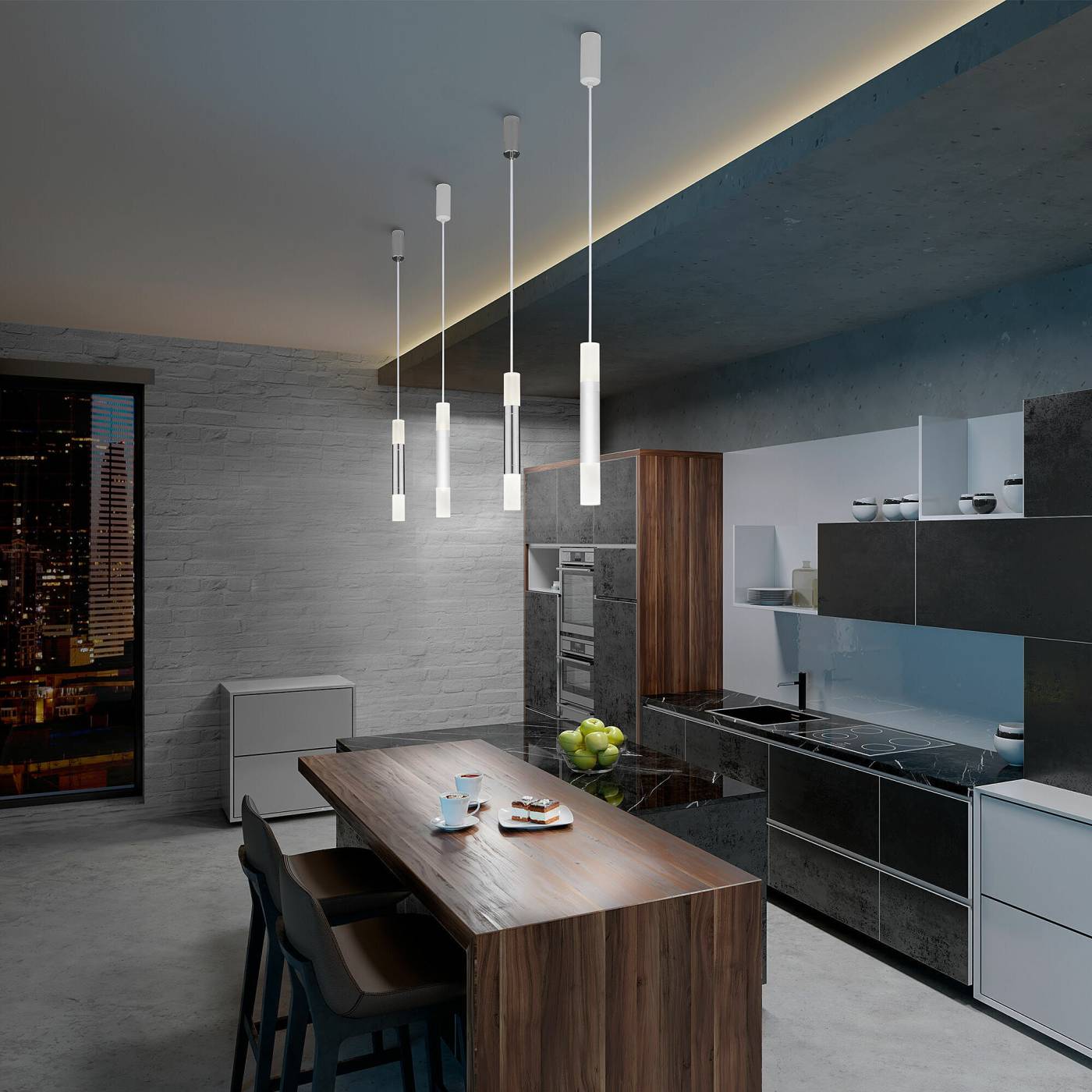 50210/1 LED хром Светильник подвесной Eurosvet Axel 50210/1 LED хром