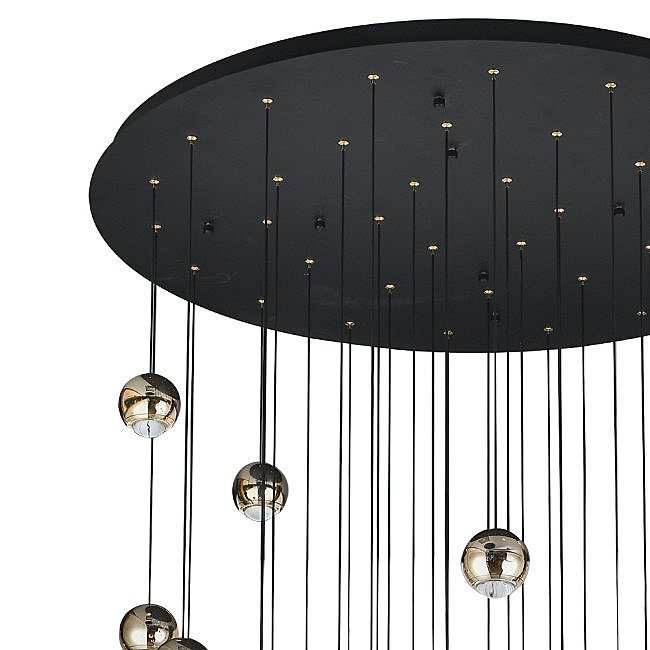 Люстра каскадная Lumien Hall Danay LH8027/36P-BK-SGD