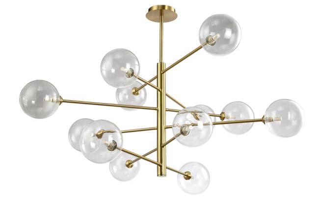 MARZO SP12 BRONZE/TRANSPARENTE Потолочная люстра Crystal Lux Marzo MARZO SP12 BRONZE/TRANSPARENTE