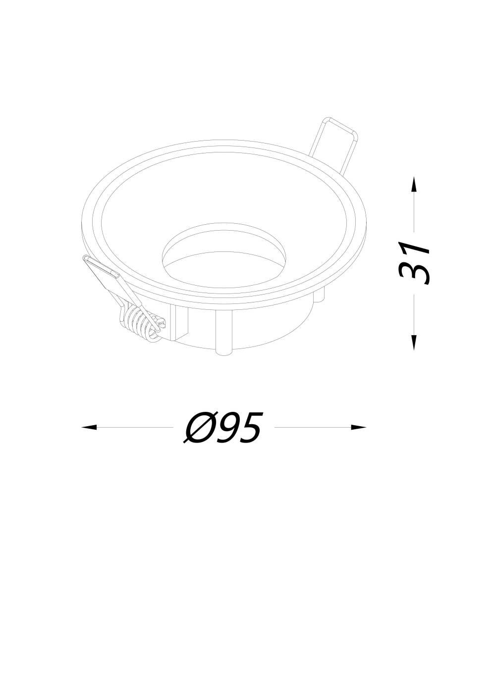 00-00004184 Корпус светильника встраиваемый, серия COMBO 4, SWG PRO 00-00004184