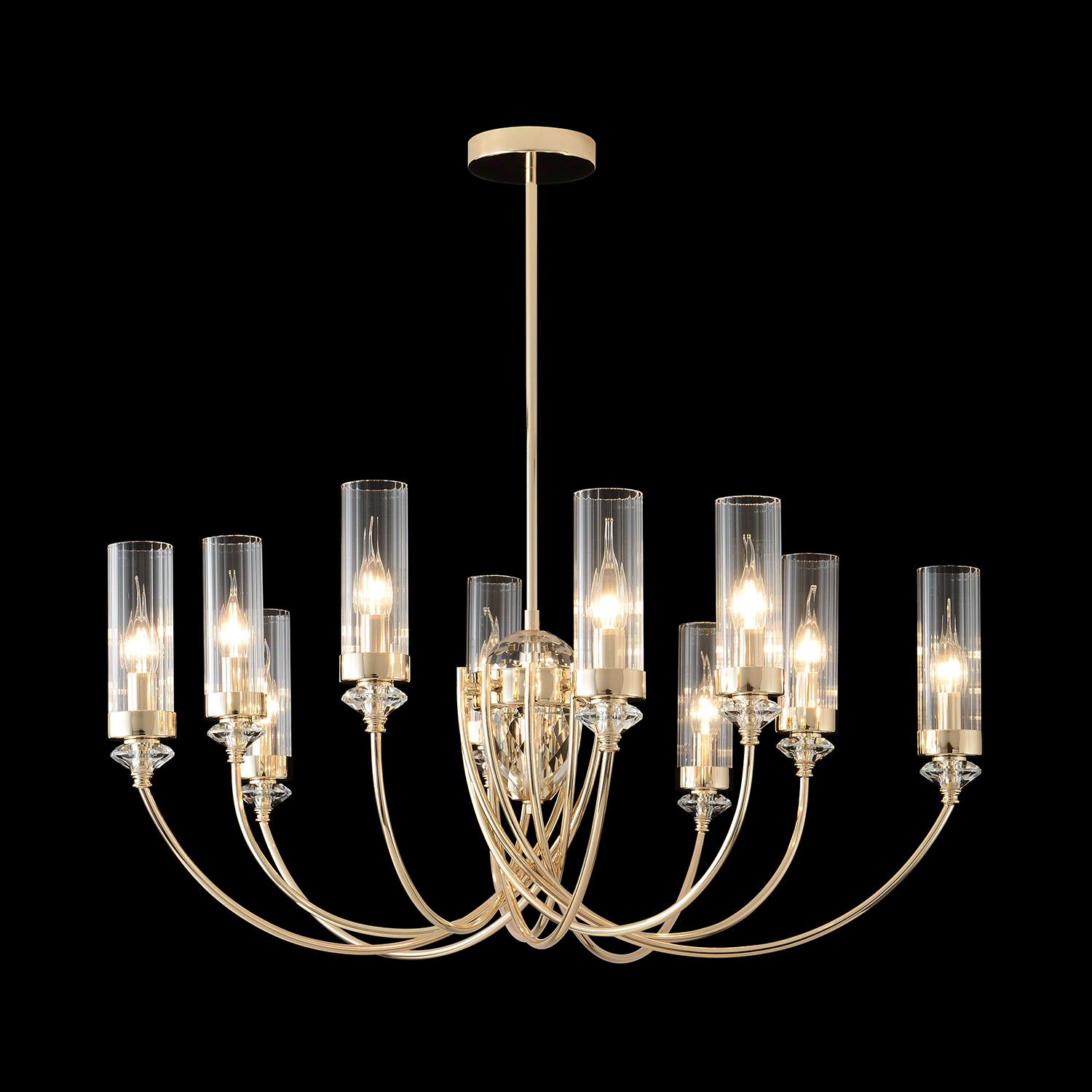 SECRET SP10 GOLD Люстра на штанге Crystal Lux Secret SECRET SP10 GOLD