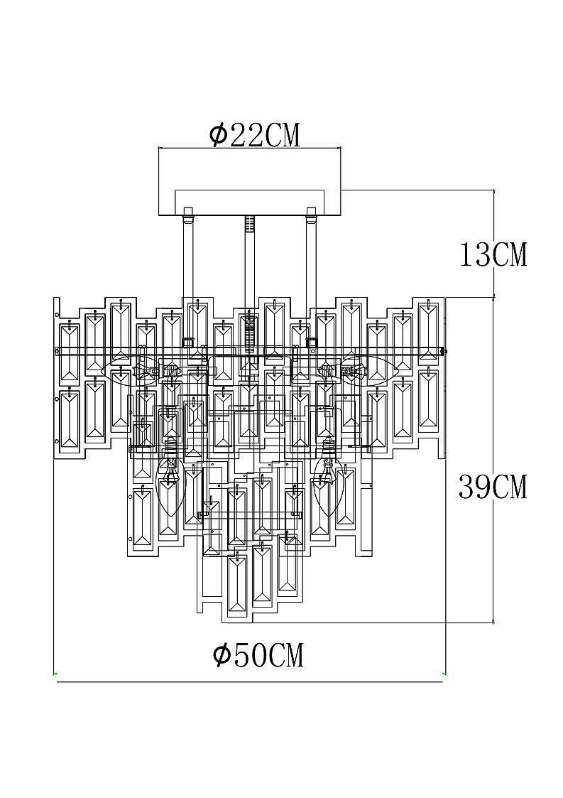 A1005PL-8GO Потолочная люстра Arte Lamp Mintaka A1005PL-8GO