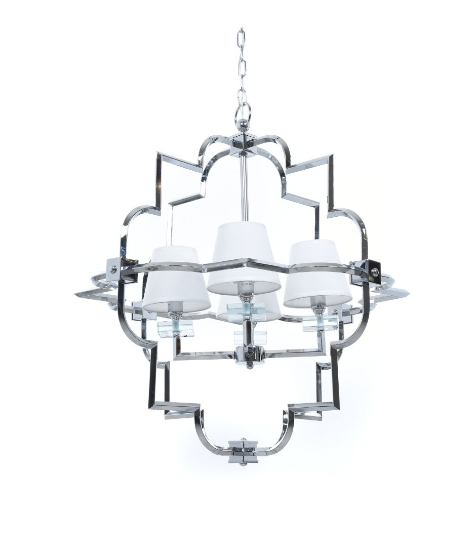 Подвесная люстра Lumina Deco Baltimore LDP 8020-4 CHR+WT
