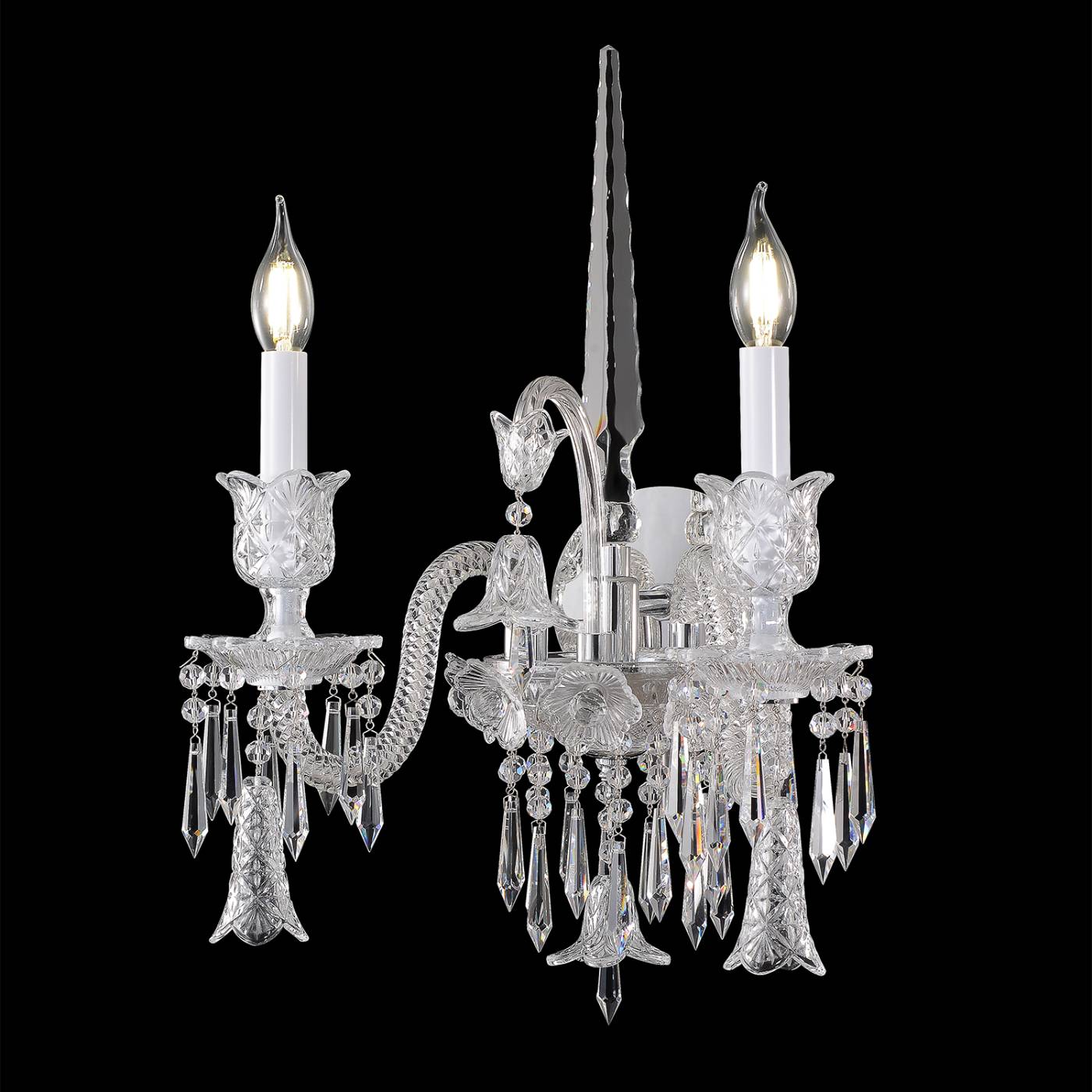 Бра настенное VERSAILLES Crystal Lux VERSAILLES AP2 CHROME