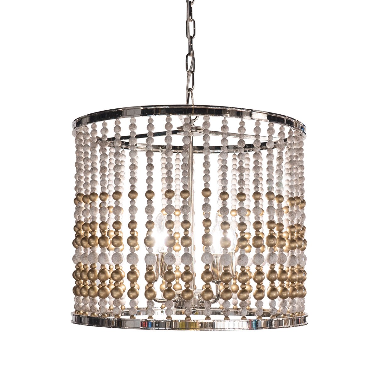 KW0783P-4 silver Подвесная люстра Delight Collection Wood Light KW0783P-4 silver