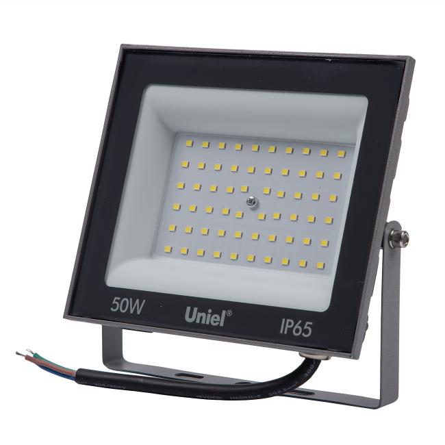 ULF-F23-50W/6500K IP65 160-240V GREY Прожектор уличный Uniel ULF-F23-50W/6500K IP65 160-240V GREY