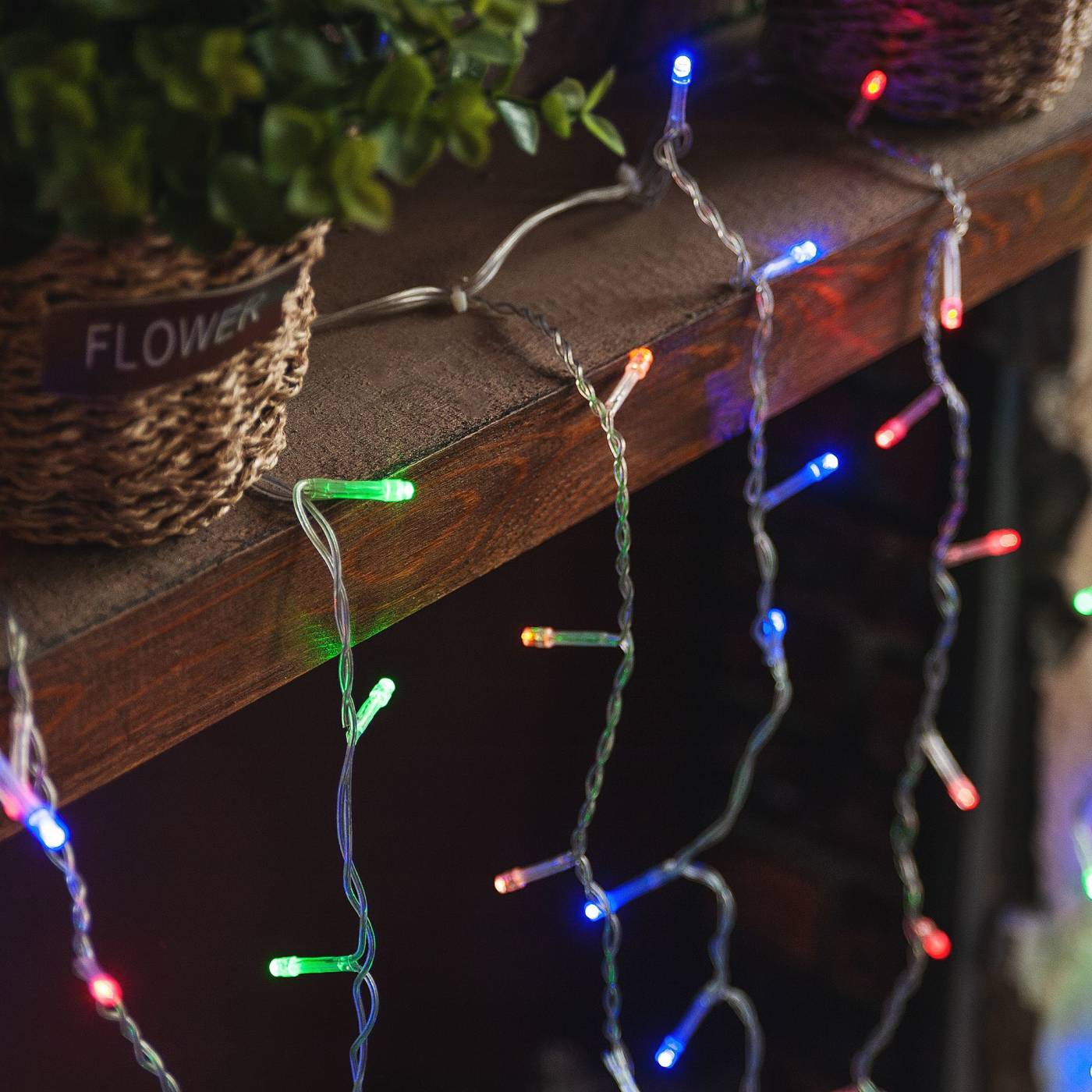 Бахрома светодиодная с контроллером, 3 м Uniel ULD-B3010-200/DTA MULTI IP20