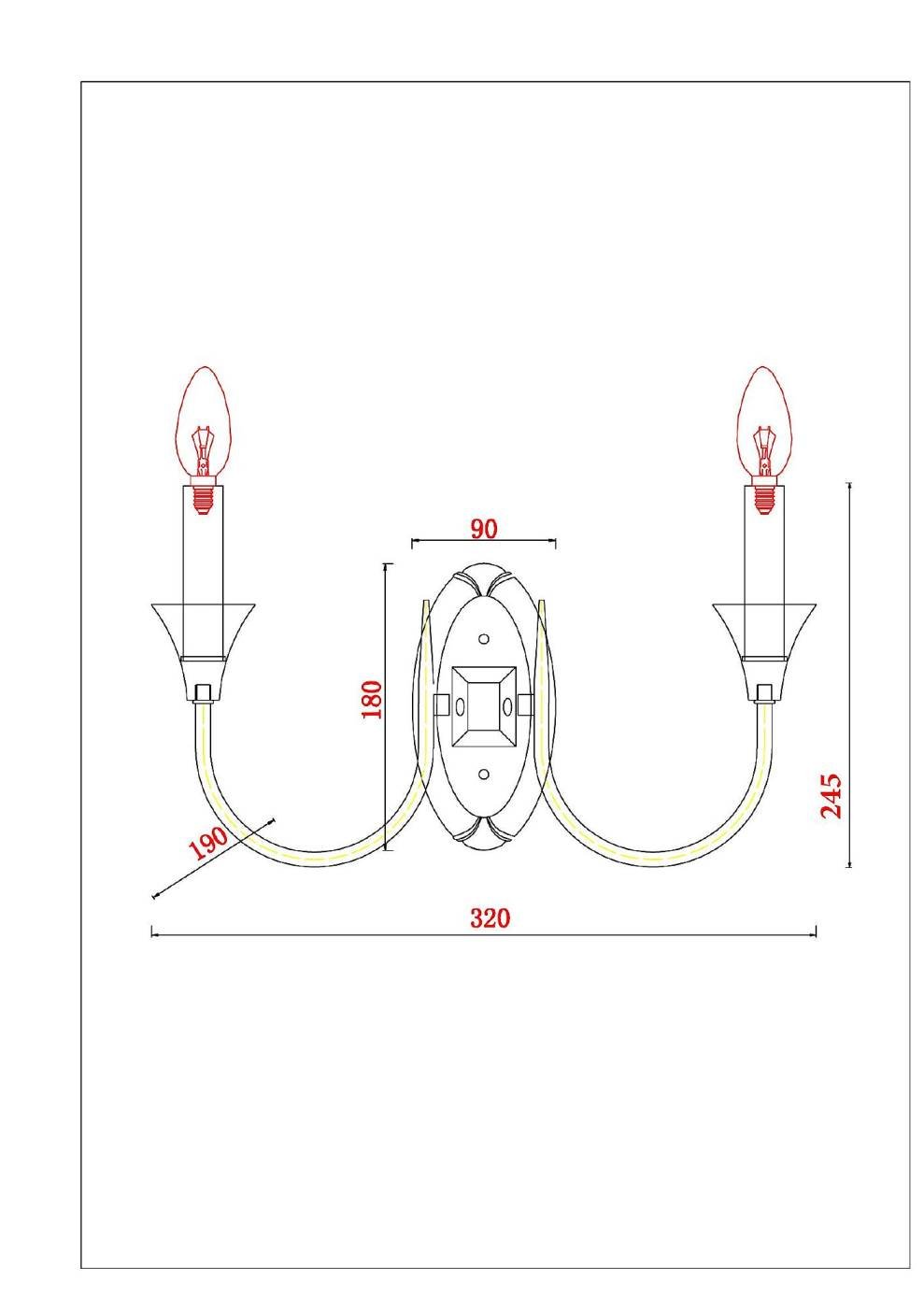 A4094AP-2PB Настенное бра Arte Lamp Collinetta A4094AP-2PB