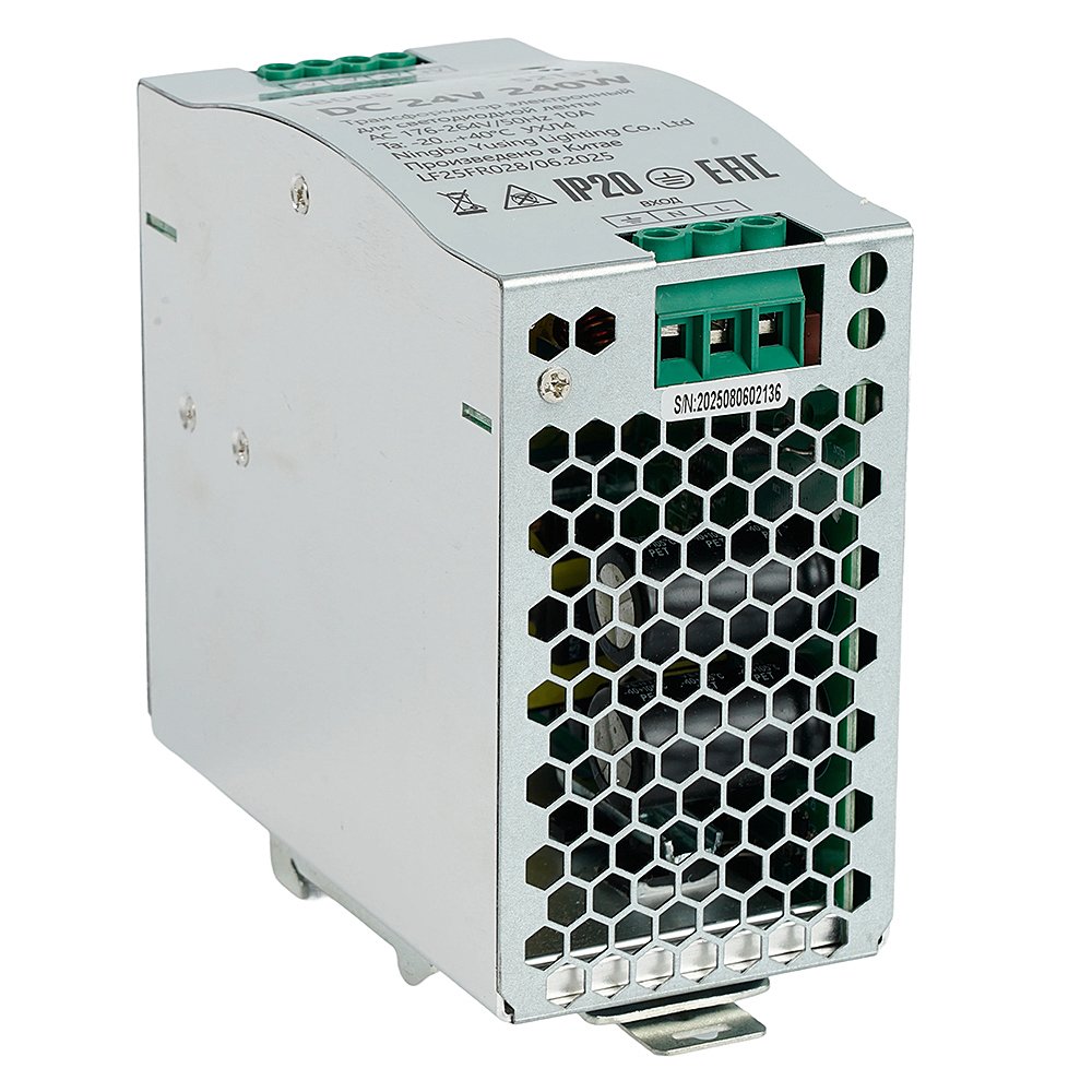 Трансформатор электронный для светодиодной ленты на DIN-рейку 240W 24V Feron LB008 52137