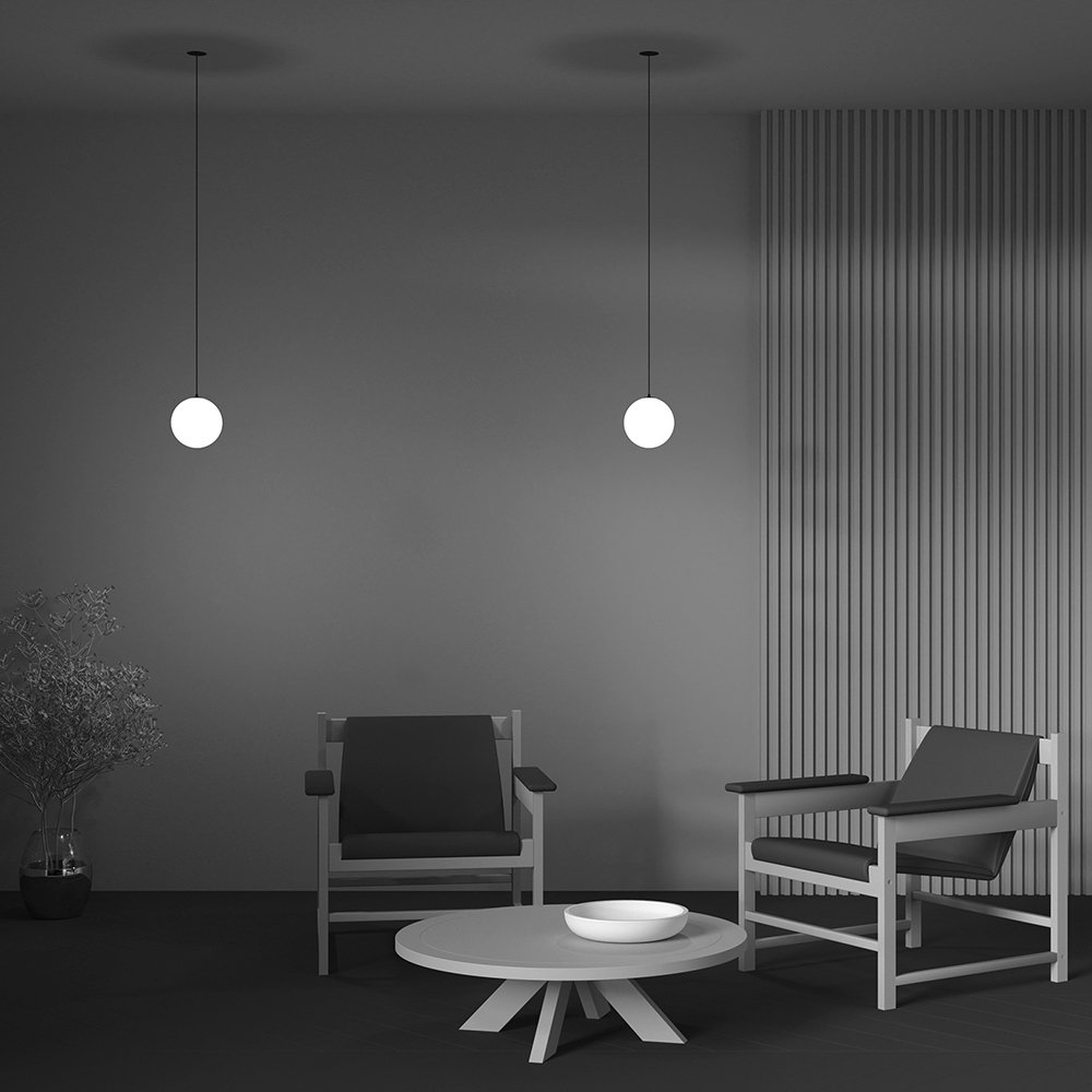 Светильник подвесной Maytoni LUNA P039PL-5W3K-10INS-B