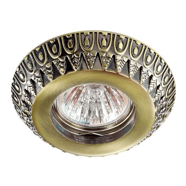 Встраиваемый светильник с узорами Forza 370248 Novotech