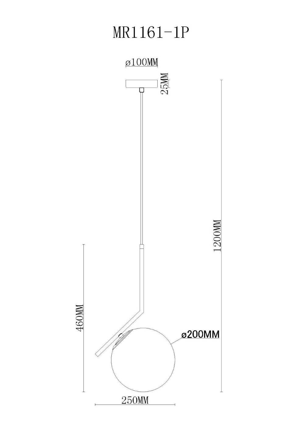 Светильник подвесной MyFar Pierre MR1161-1P