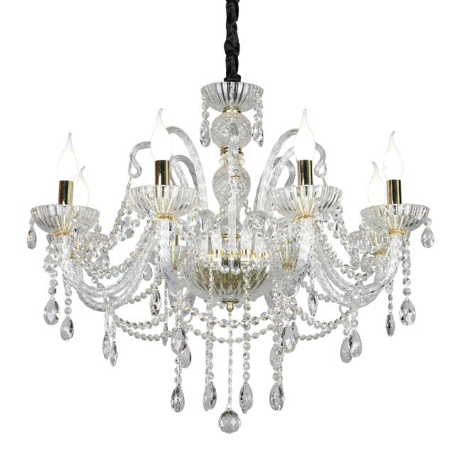 OML-70103-08 Подвесная хрустальная люстра Bonaita Omnilux OML-70103-08