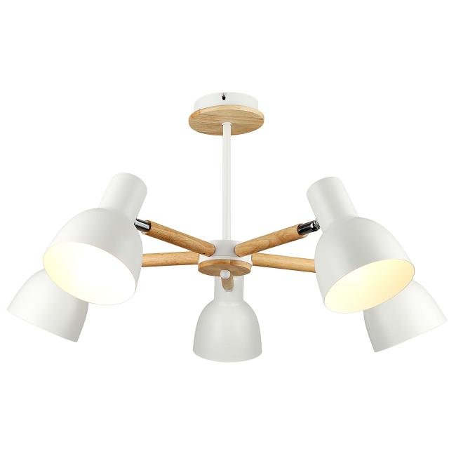 MD.4748-5-S WH+CH Потолочная люстра IMEX MD.4748-5-S WH+CH