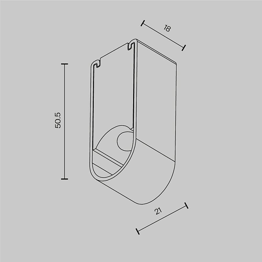 Соединитель для штанговой системы Axity Maytoni Accessories for system Axity CA010SM-B