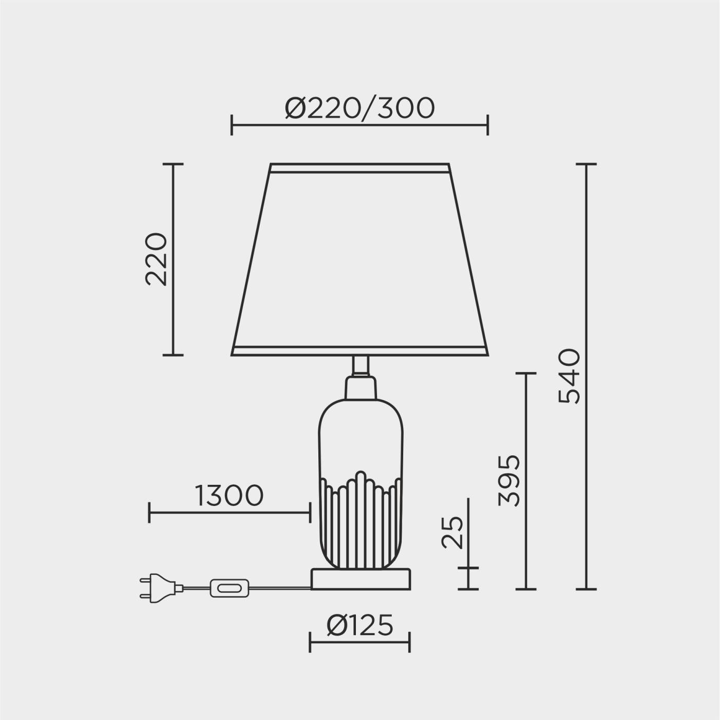 ML.6210.01TL WH Настольная лампа ML Modelux ML.6210.01TL WH