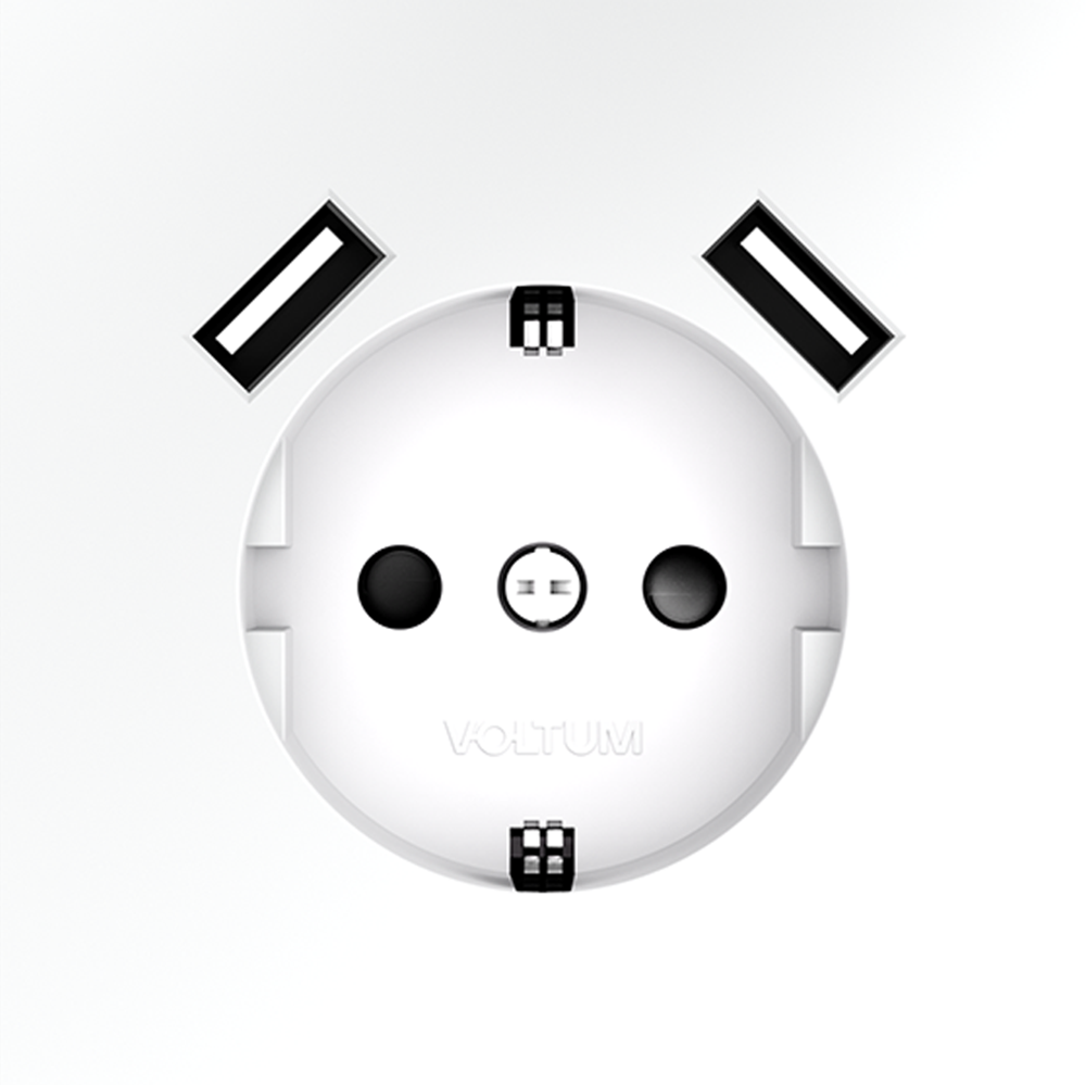 VLS040402 Розетка Voltum S70 VLS040402