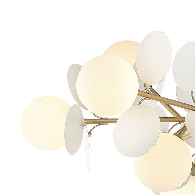 LH4136/12P-GD-WT Люстра на штанге Lumien Hall Ilmari LH4136/12P-GD-WT