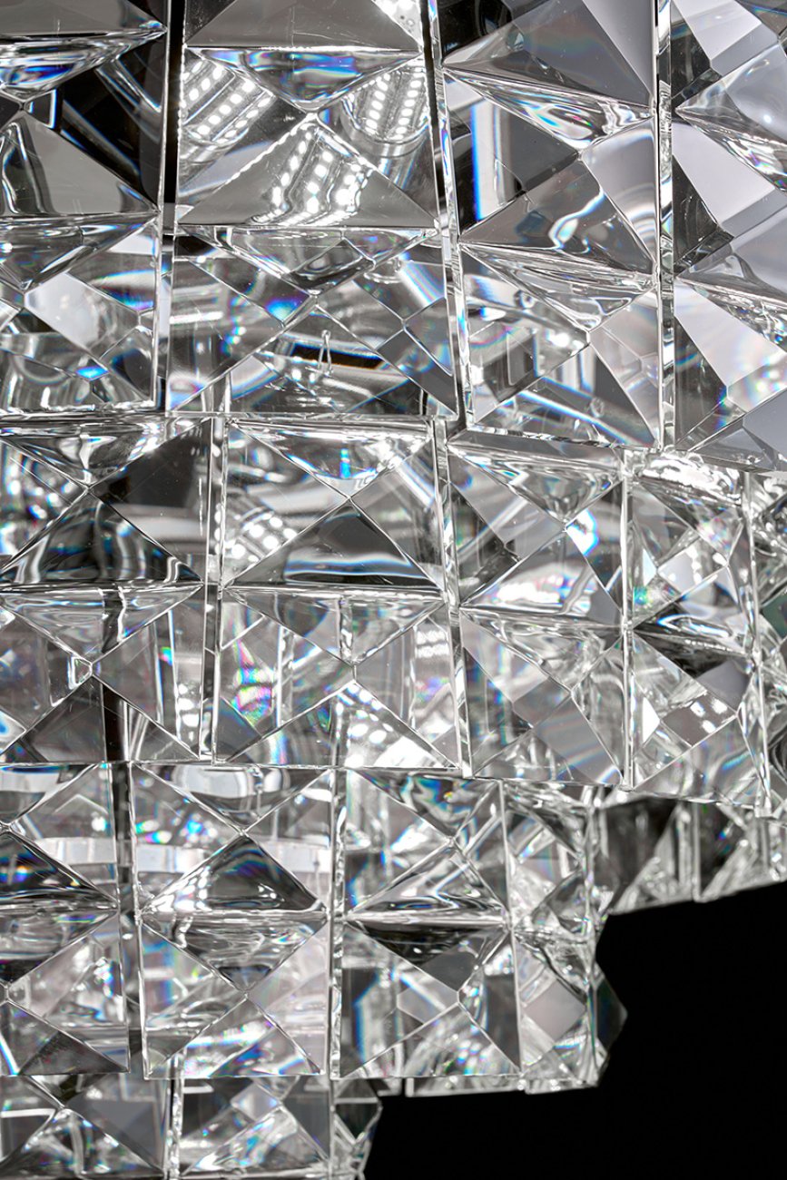 Подвесная люстра LEON Cristal LE3003/1200L CH