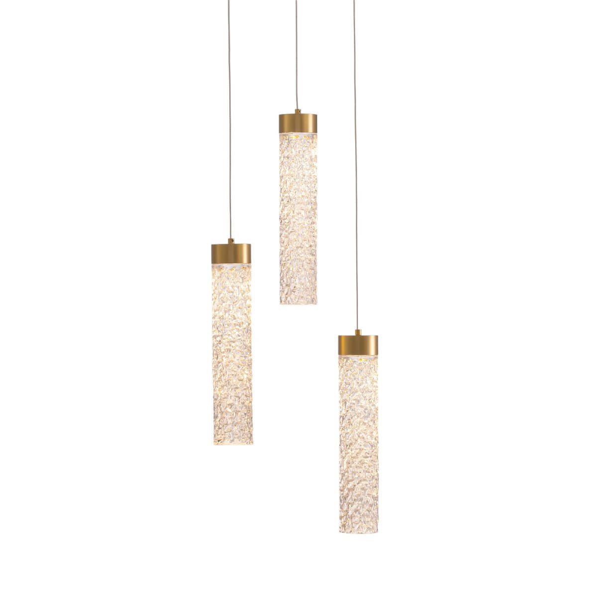 Светильник подвесной Delight Collection MD24030028 MD24030028-3A brass/clear