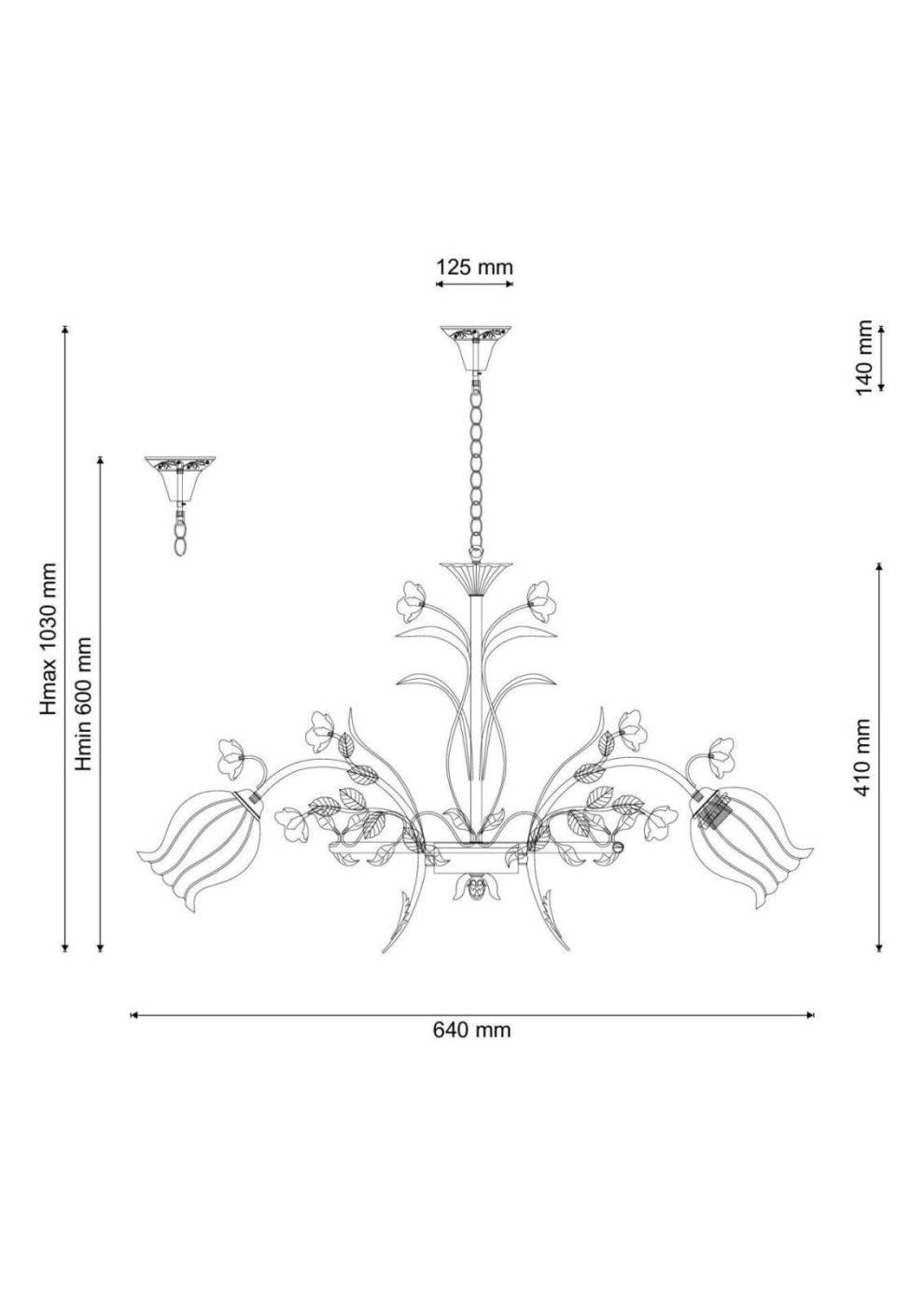 Fiori di rose 106.6 Люстра подвесная с цветочками Fiori di rose Fiori di rose 106.6 Lucia Tucci