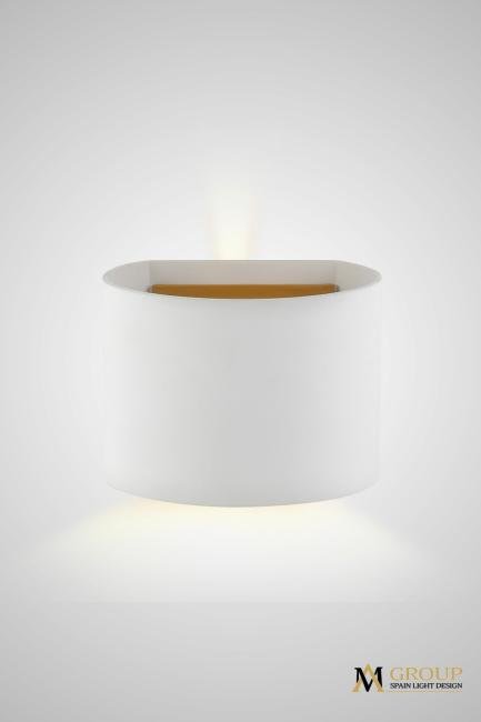 AM116-2X3W WH+GL Настенный светильник AM Group Am11 AM116-2X3W WH+GL