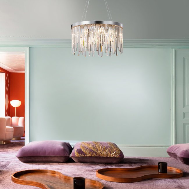 Подвесная люстра Lumien Hall Dzhillian LH0048/8P-CR-CL