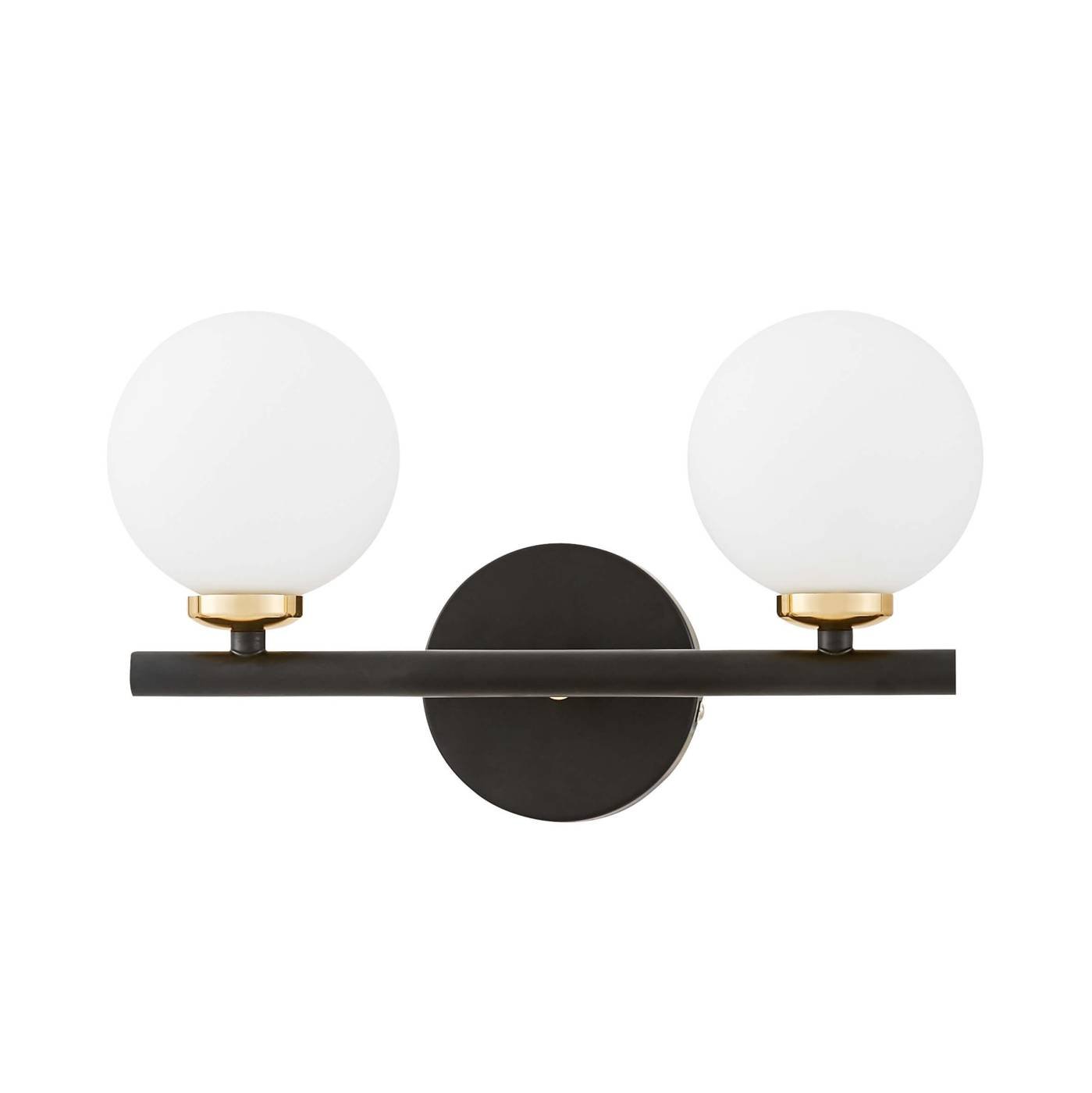 Настенное бра Lumina Deco Marsiada LDW 6033-2 BK+F.GD