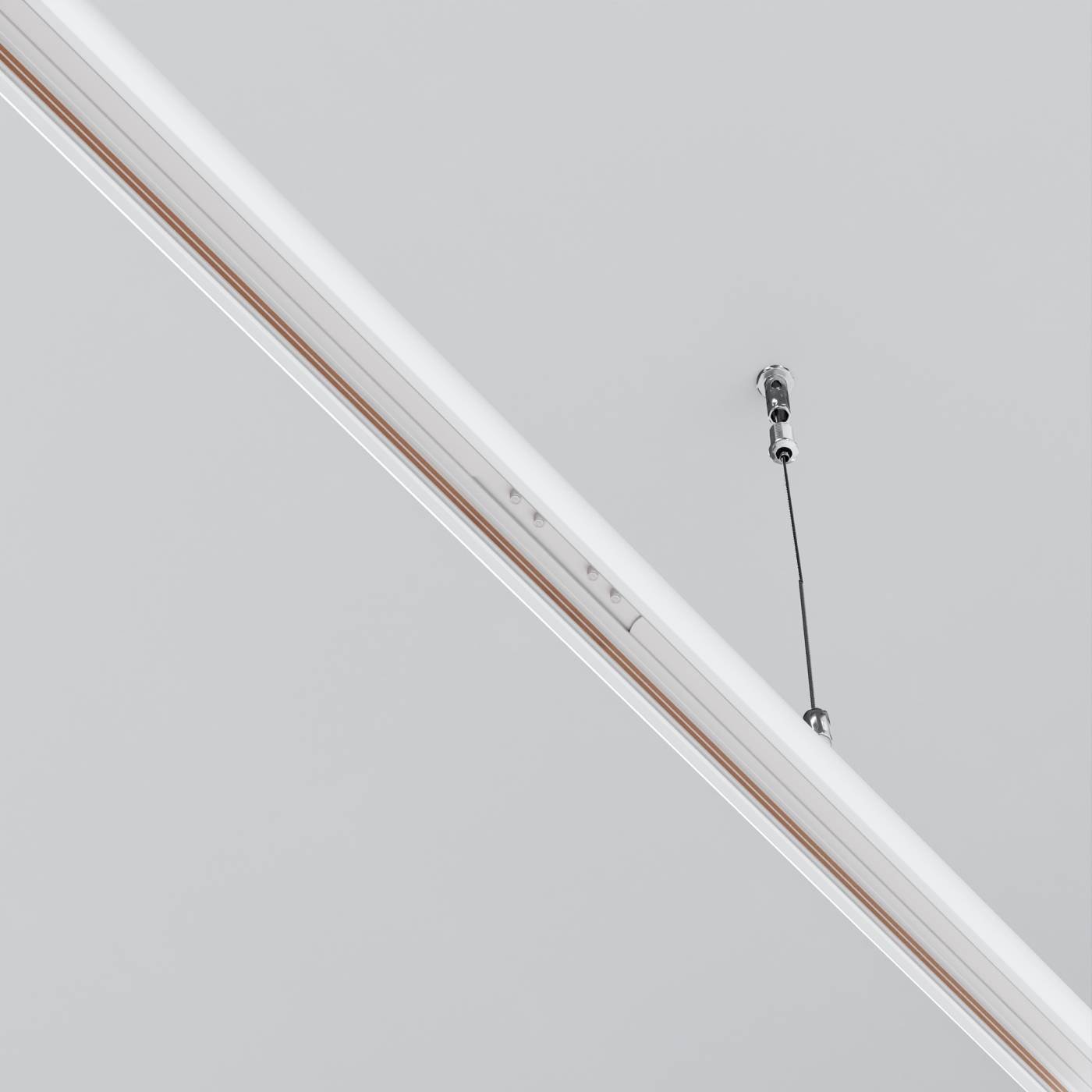 Коннектор прямой для круглого низкопрофильного шинопровода Exility Maytoni Accessories for tracks Exility TRAM034CI-R-41W