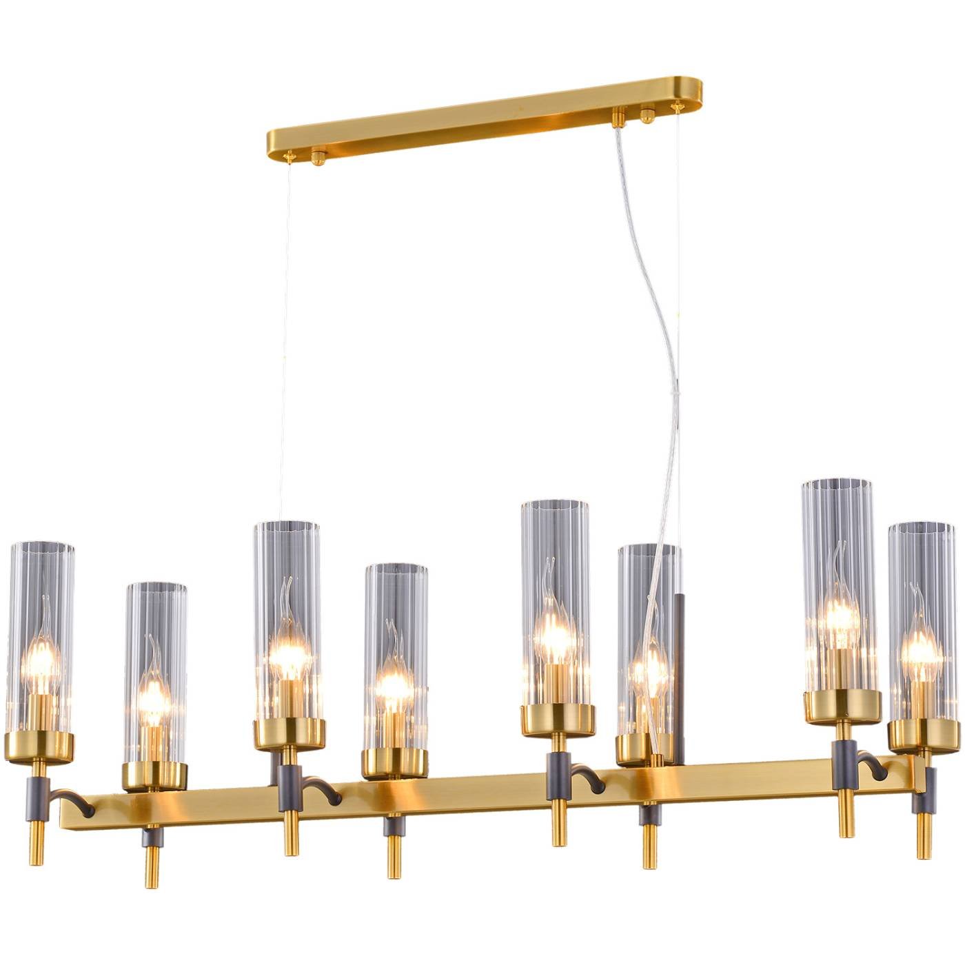 Подвесная люстра ILLUMICO IL5177-8LLS-29 BRASS TUBO