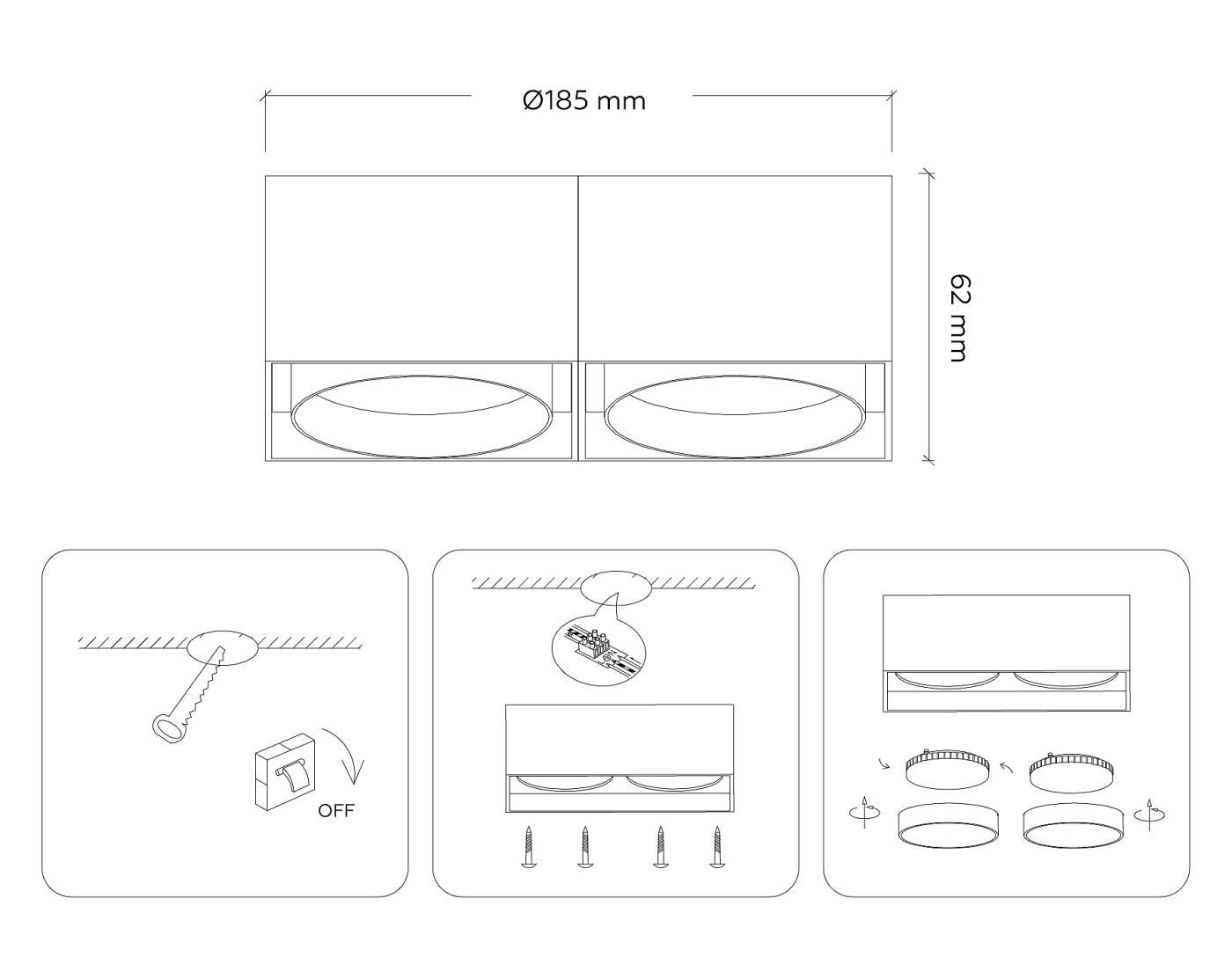 Накладной светильник Ambrella GX Standard tech TN70875