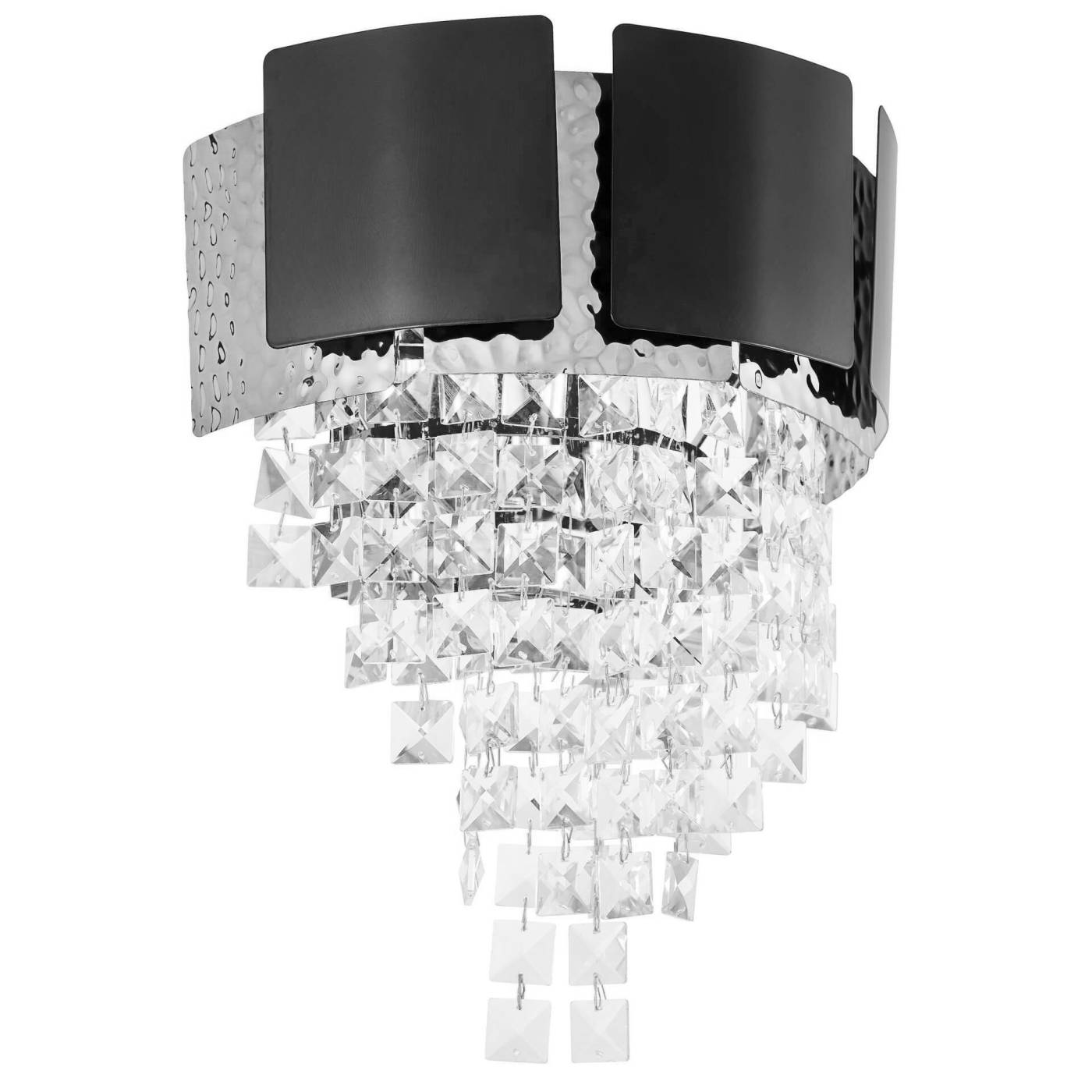 Настенное бра Lumina Deco Molina LDW 7045-2 BK+CHR