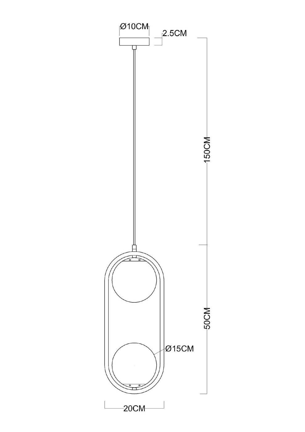 Светильник подвесной Arte Lamp Matisse A7745SP-2BK