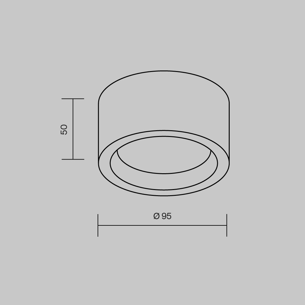 MOD461CL-01GR Накладной светильник Basic Texture Maytoni MOD461CL-01GR