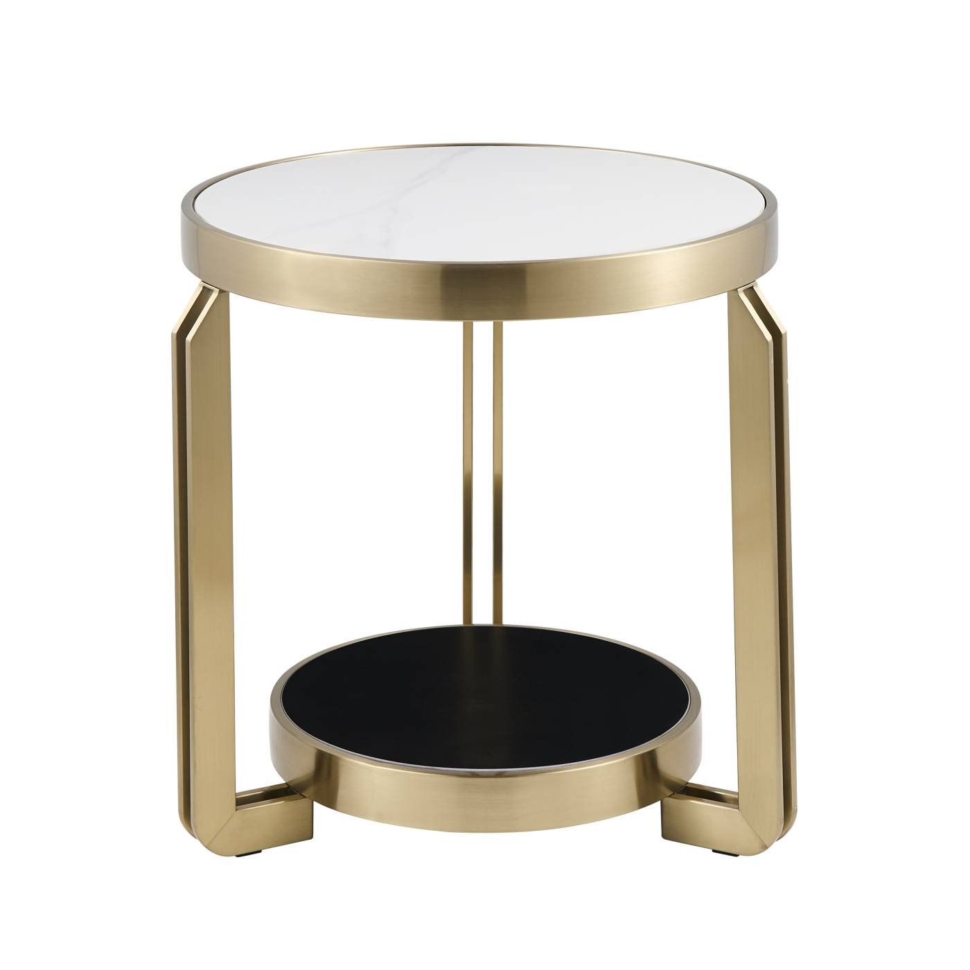 EET-316-BRCG white/black Журнальный стол Stool Group Калисто EET-316-BRCG white/black