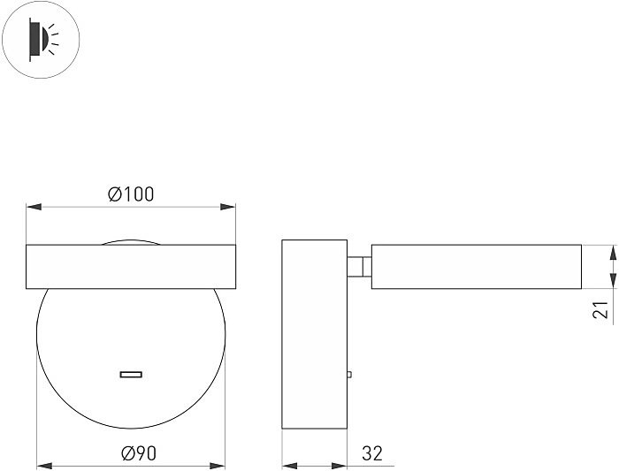 Настенный светильник Arlight Milady 048153