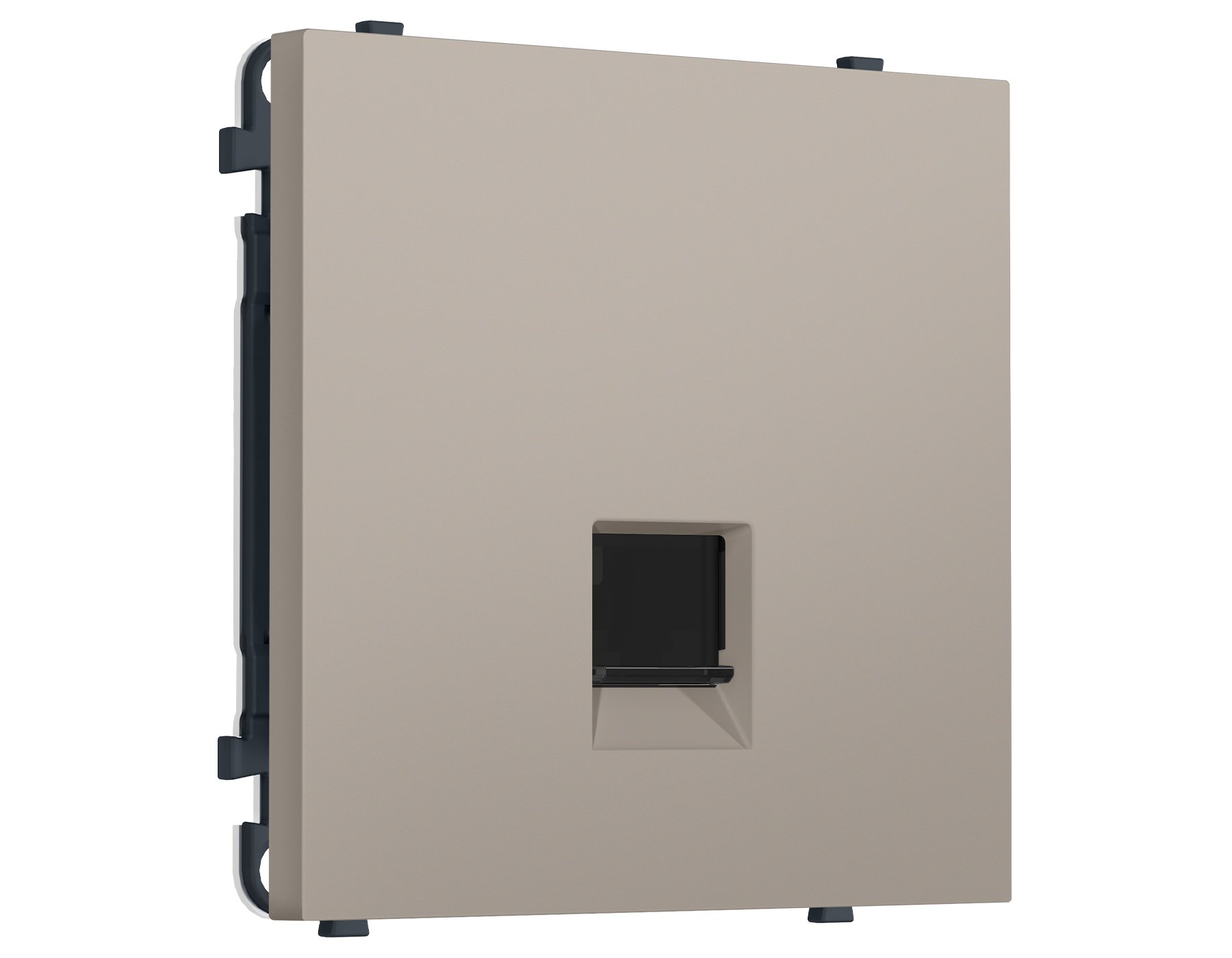 MS372005 MS372005 Комплект механизма компьютерной розетки SIGMA Серо-бежевый матовый RJ-45 экранированной с/ш QUANT PRO (SP3720, PR185)