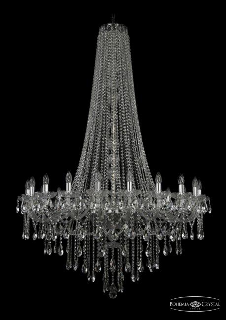 1415/20/400/h-173 Ni Подвесная хрустальная люстра 1415 Bohemia 1415/20/400/h-173 Ni