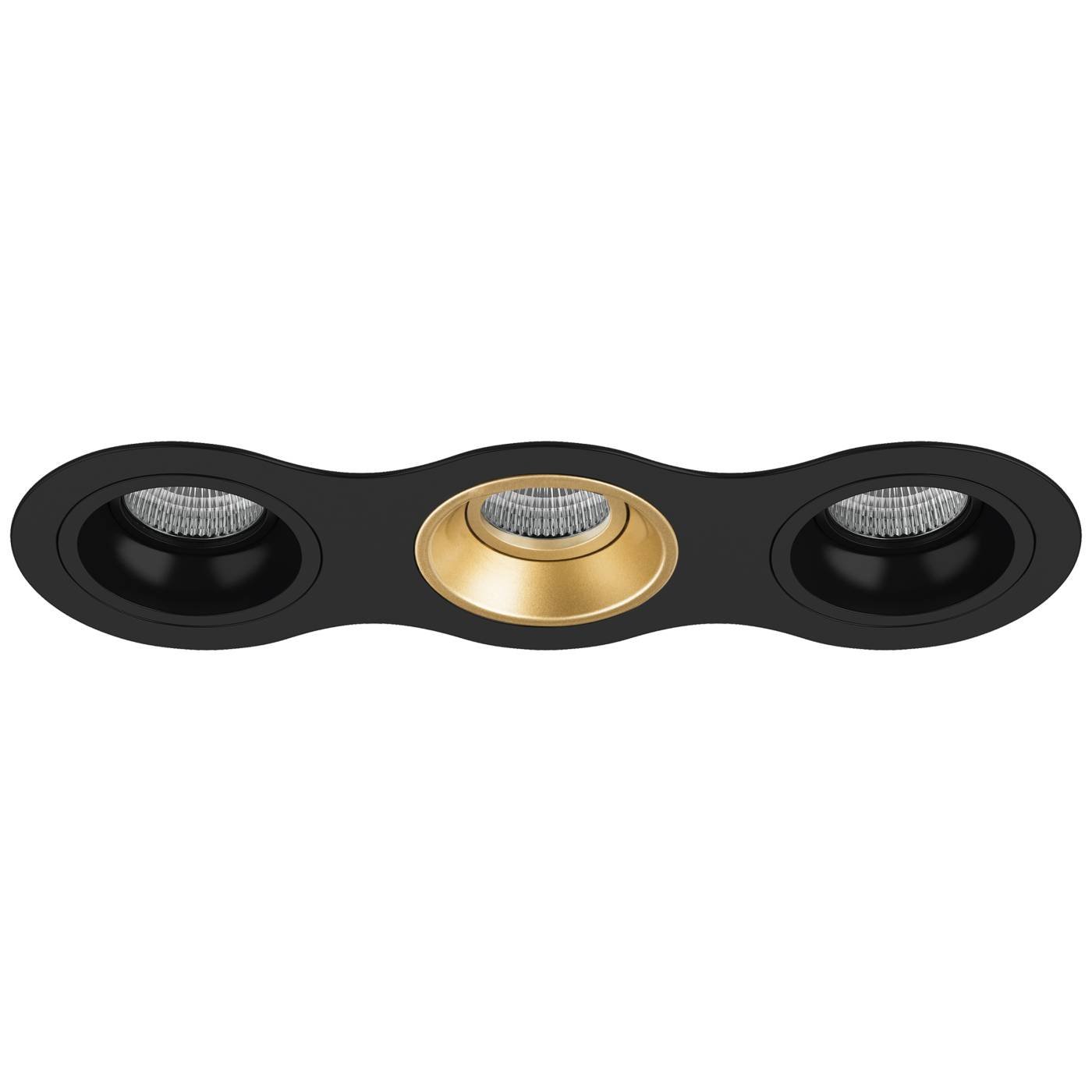 Комплект из светильников и рамки Lightstar Domino D637070307