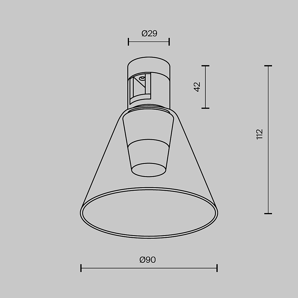 Трековый светильник Maytoni Bianca TR147-1-3W4K-PT
