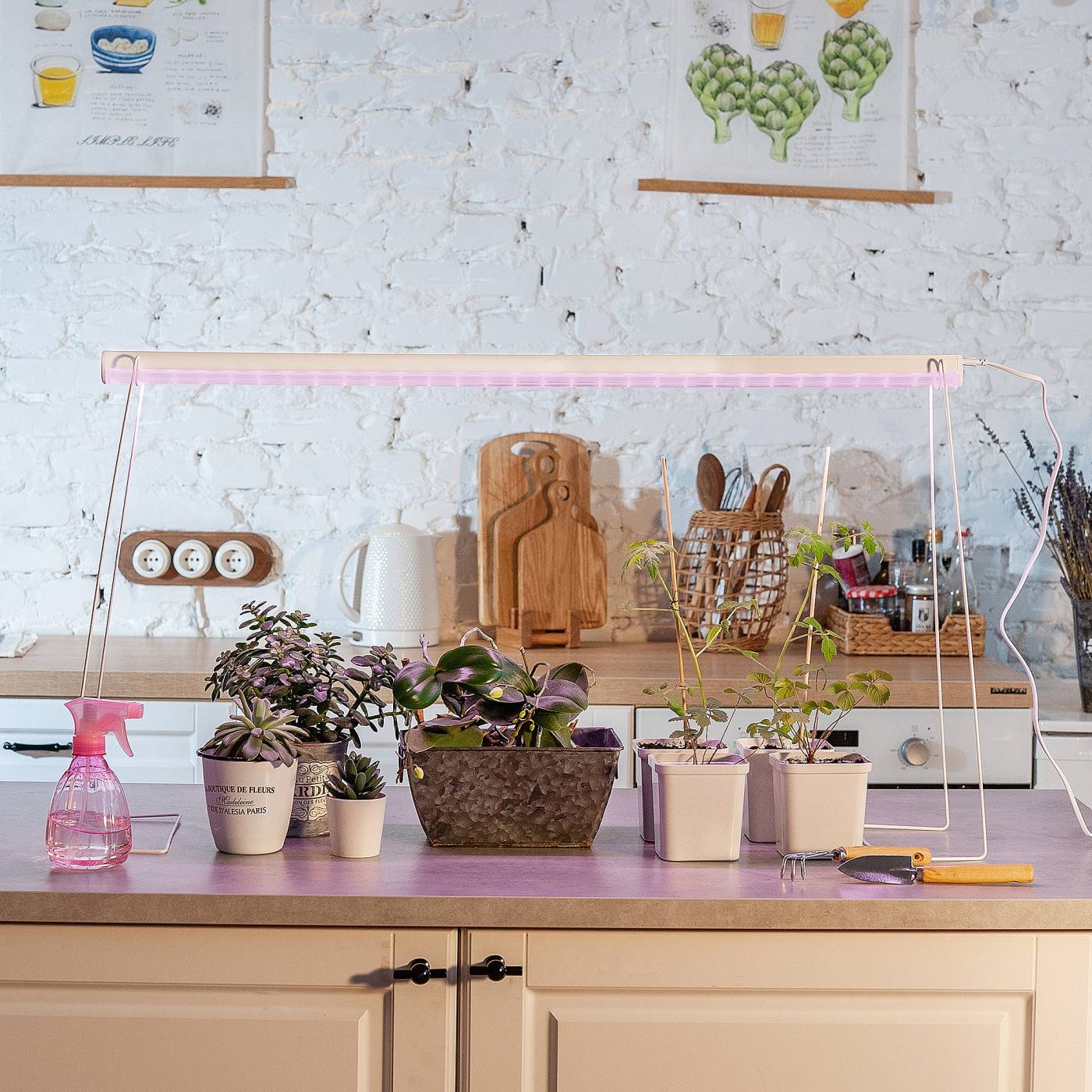 Подставка металлическая для светильника ULI-P, высота 500 мм Uniel UFP-G20S H50 WHITE