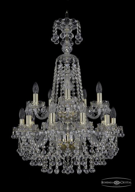 1409/10+5/195/XL-83/2d G Подвесная хрустальная люстра 1409 Bohemia 1409/10+5/195/XL-83/2d G