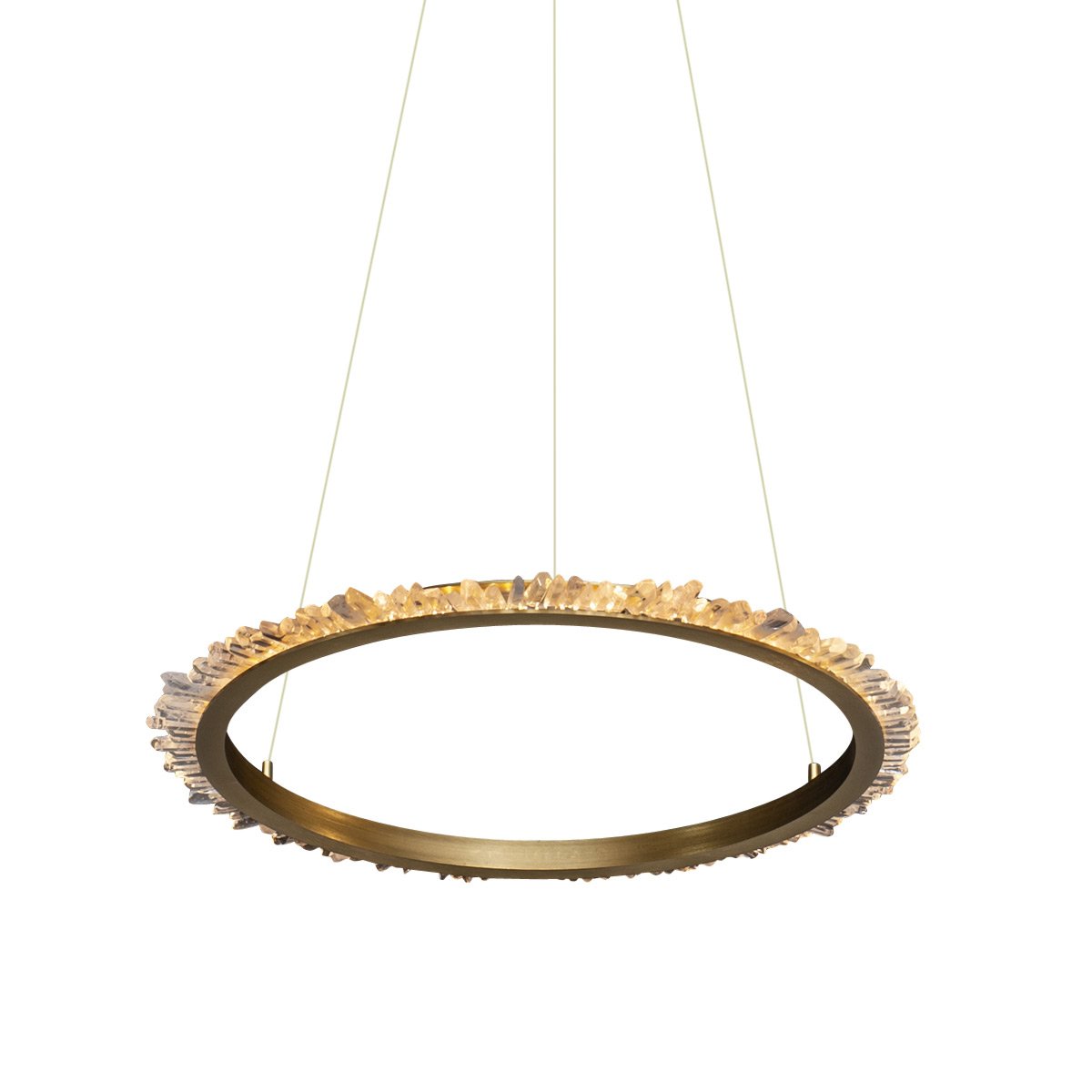 MD20020154-1A satin gold Подвесная люстра Delight Collection Quartz Halo MD20020154-1A satin gold
